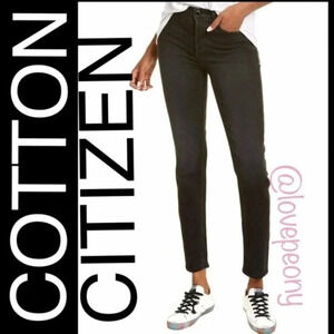 COTTON CITIZEN  High Waist Skinny Leg Jean Black